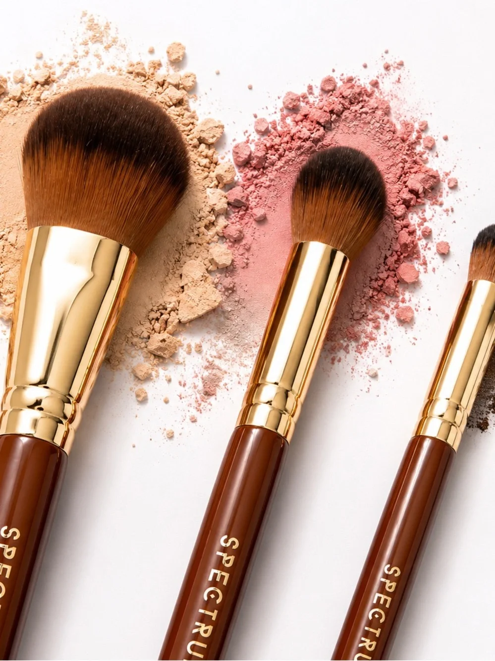 2/$40 Spectrum 3 Piece Make-Up Brush Set - BNIB